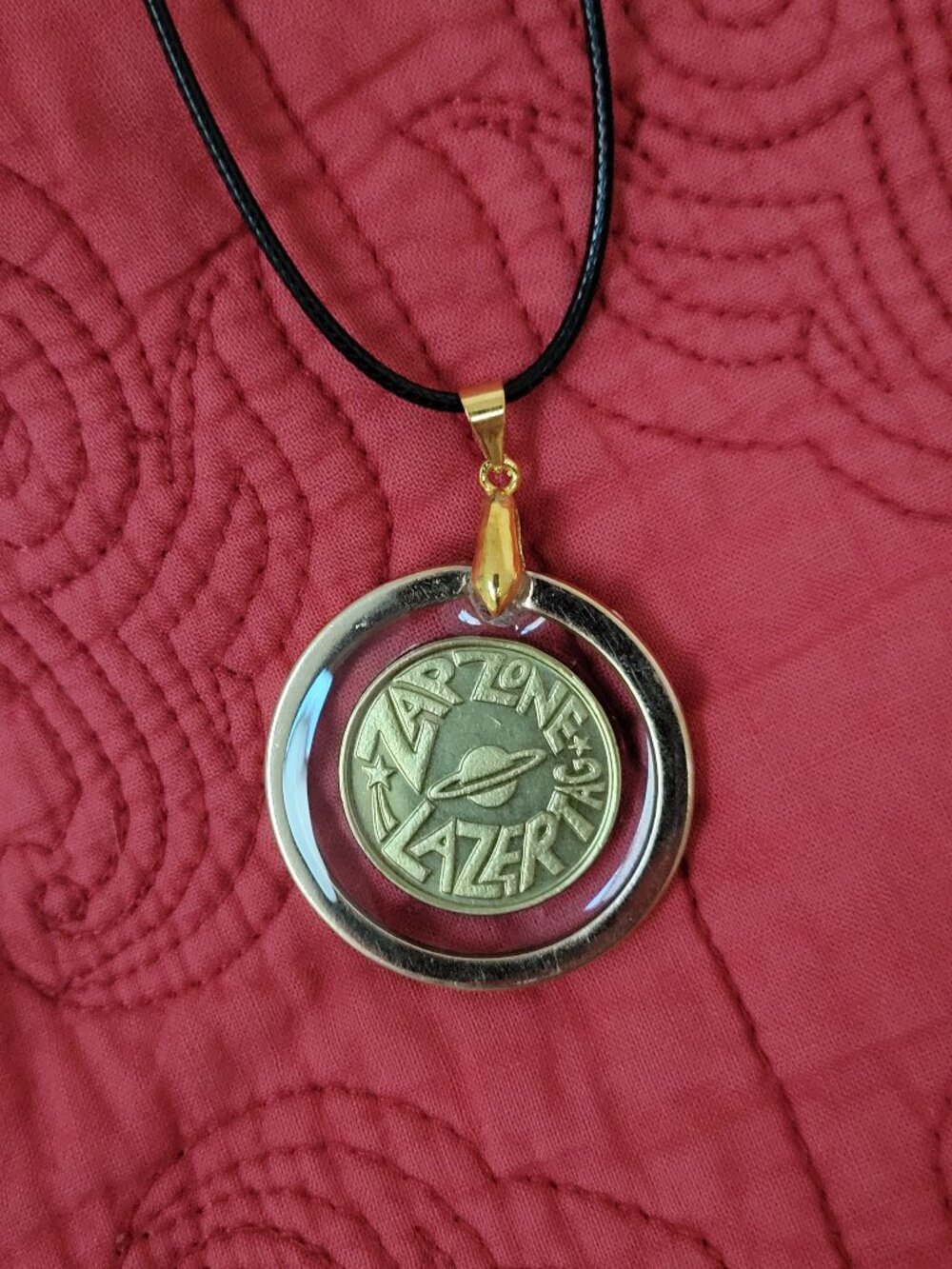 Zap Zone Laser Tag Token Resin Pendant – Retro Arcade Jewelry | Y2K Nostalgia |
